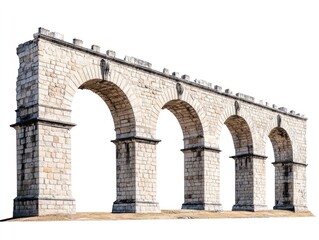 Ancient stone arch bridge structure