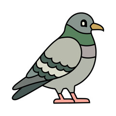 Colorful Bird Vector Illustration