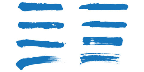 Set of abstract horizontal grunge background templates. Vector black spots with jagged edges. Hand drawn brush strokes isolated on white. For text, advertising, texture desig