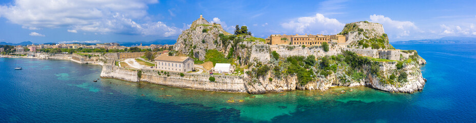 view of Kerkyra, capital of Corfu island, Greece