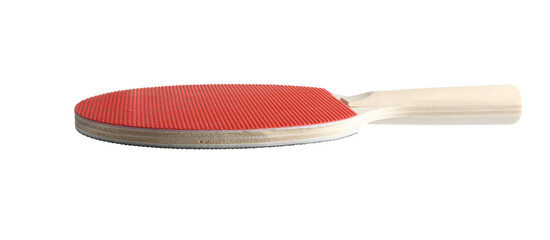 One ping pong racket isolated on white