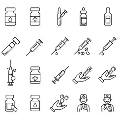 seamless pattern with medical icons