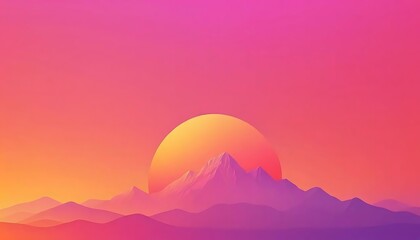 Obraz premium Soft pastel gradient split vertically displaying calming, gentle purple and light pink hues
