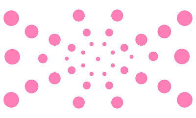 abstract dot pink with transparent background