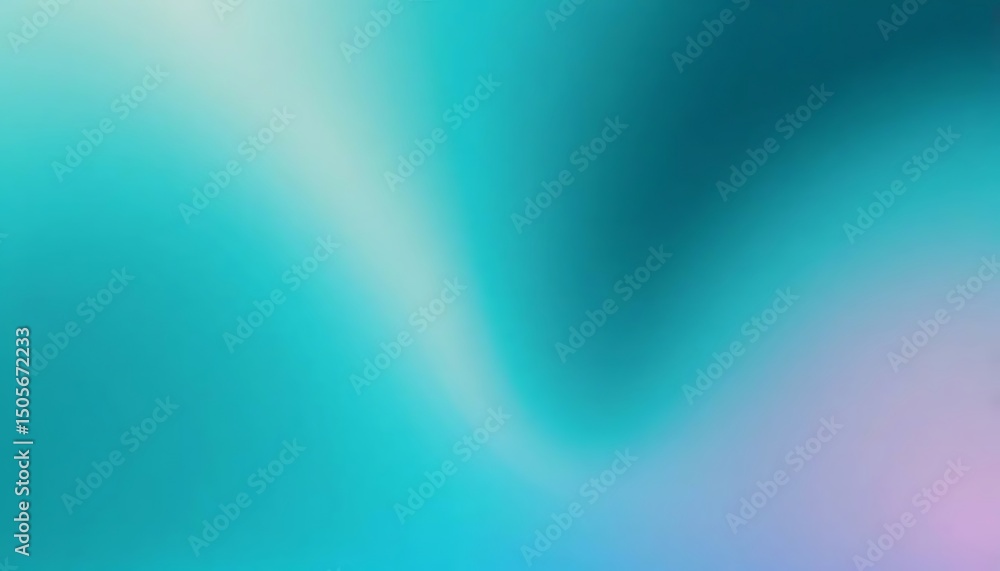Poster smooth transitions of turquoise and pink create a calming and serene abstract background design.