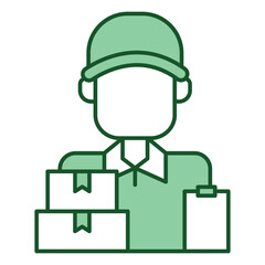 courier sign symbol vector flat icon