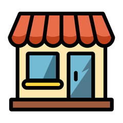 Urban Elements Vector Illustration with Tree, Building, and Traffic Symbols