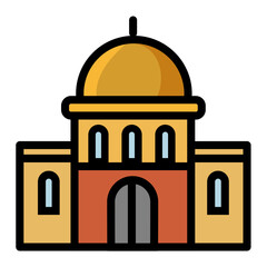 Urban Elements Vector Illustration with Tree, Building, and Traffic Symbols