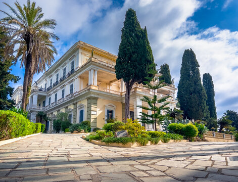 Achilleion palace at Corfu island in Greece 