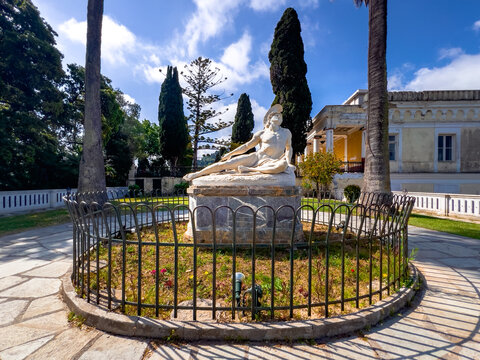 Achilleion palace at Corfu island in Greece 