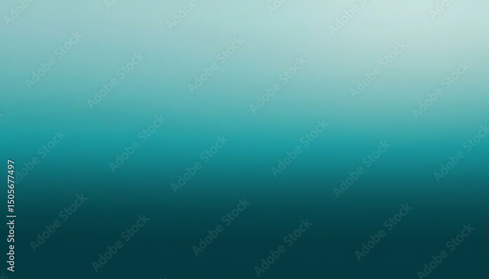 Poster gradient background shows smooth transitions from light teal to deep turquoise creating serenity.