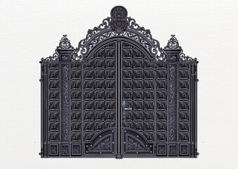 forged products, gates, wicket, door, window bars, lattice door, forged elements, lanterns, pillars