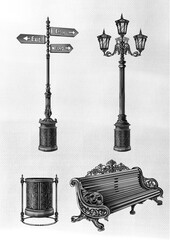 forged products, gates, wicket, door, window bars, lattice door, forged elements, lanterns, pillars