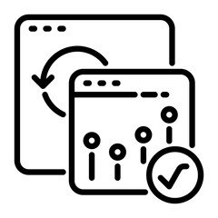 test icon, line icon style