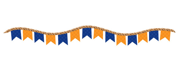 Naklejka premium Bandeira 3d de sao joao, bandeira festa junina