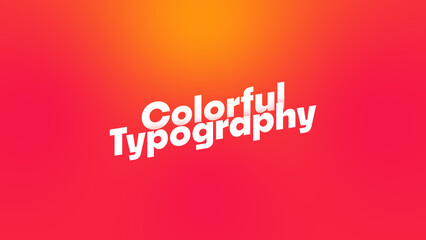 Colorful Typography