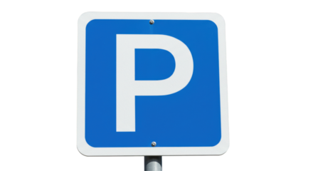 Isolated Parking Sign