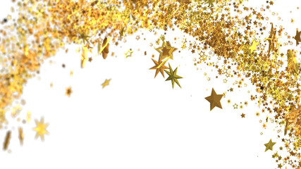 Sparkling gold stars on white. Perfect for holidays, celebrations, and more!
