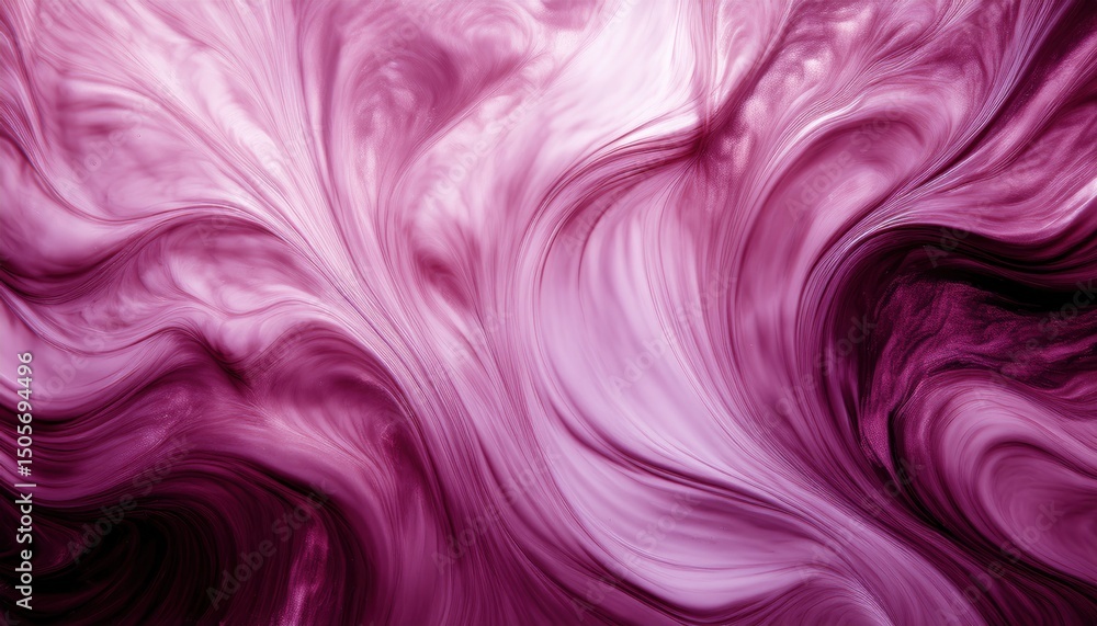 Poster abstract magenta ink swirl texture for digital artwork, branding element, or web background with flu