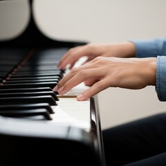 Fototapeta premium playing the piano