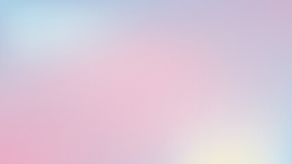Pastel gradient blending softly from blues and pinks with subtle hints of yellow for texture