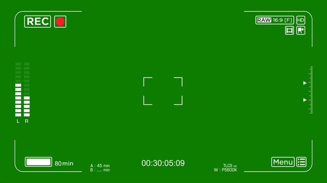 Recording Screen motion graphics Green screen 4K FHD