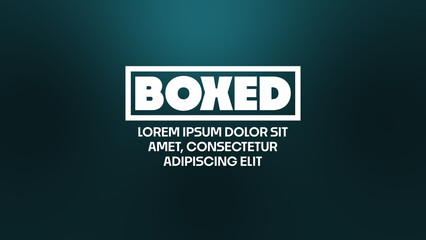 Boxed Text Animation