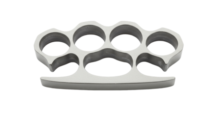 Isolated Brass Knuckles