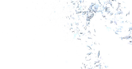 Starlit Christmas Plummet: Spectacular 3D Illustration Showcasing Descending Holiday Star Clusters