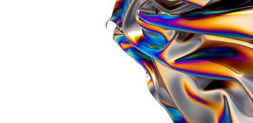 Fototapeta premium Vibrant Hues in 3D: A Captivating Chromatic Background