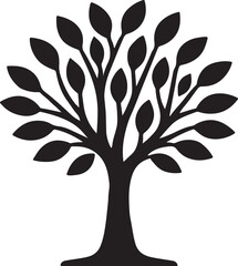 Obraz premium tree silhouette icon