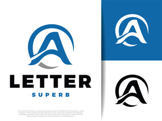 Initial Letter A Icon Illustration Design