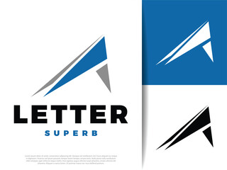 Initial Letter A Icon Illustration Design