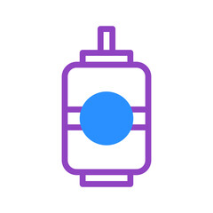 Stylized depiction of a traditional asian lantern with simplified geometric design