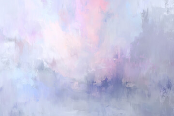 Fototapeta premium Soft Pastel Abstract Brush Texture in Lavender and Pink – Transparent PNG Included