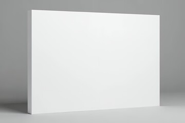 Fototapeta premium Blank-white-panel-mockup-for-graphics-or-advertising-design