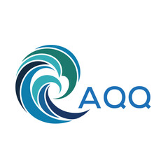AQQ Creative Wave Icon for Branding. AQQ Letter logo.
