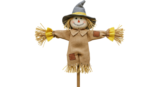Isolated Scarecrow Halloween
