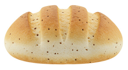 Isolated Bread Loaf with Pockmarks
