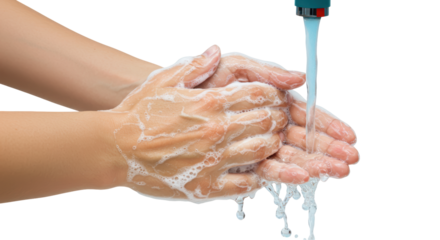 Isolated Washing Hands