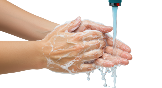 Isolated Washing Hands