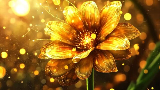 Golden Flower Radiance