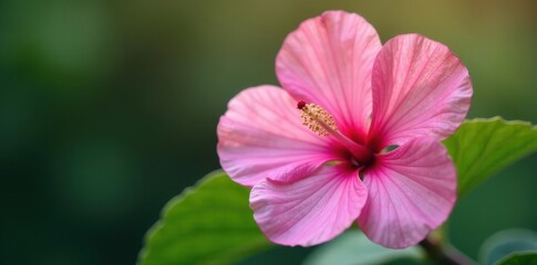 Fototapeta premium Close-up of soft pink Brachychiton flower details and gentle texture, closeup, natural