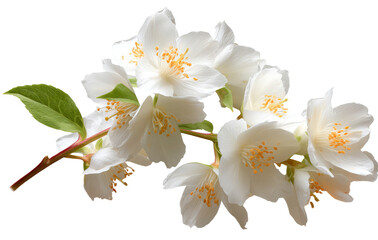 Fototapeta premium White flower makes you feel fresh and natural with white petal