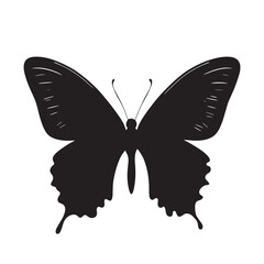 Isolated Butterfly Silhouette Icon Design Silhouette