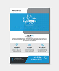 corporate business flyer design template
