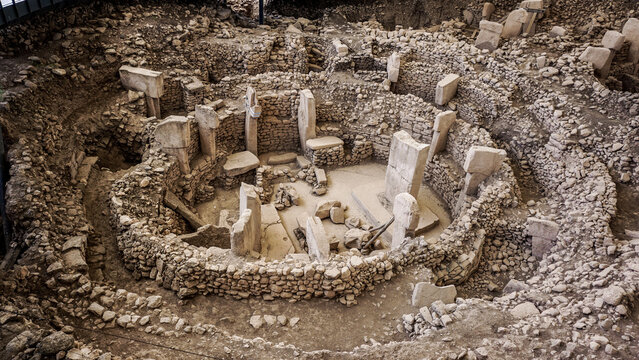This is a fragment of the mysterious G&ouml;beklitepe sanctuary near Urfa in Turkey.