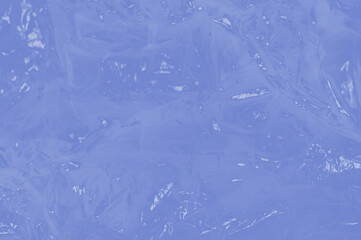 Abstract Crumpled Plastic in Blue and Orange Hues