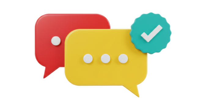 Isolated Chat Bubbles