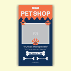 Social Media Template Pet Shop, Pet Grooming And Pet Store